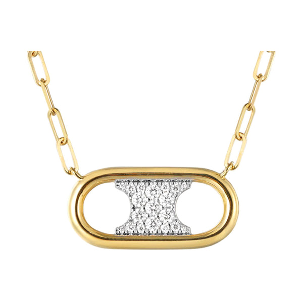 14Kt Yellow Gold Diamond 1/3Ctw Necklace