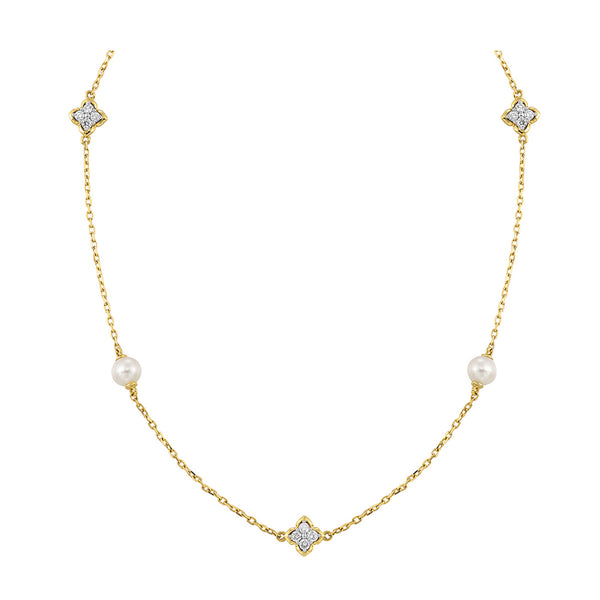 Diamond & Pearl Necklace