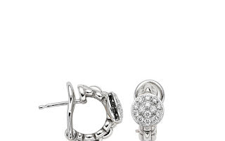Fope EKA Earrings with Pave Diamond Accents (0.45CTW)