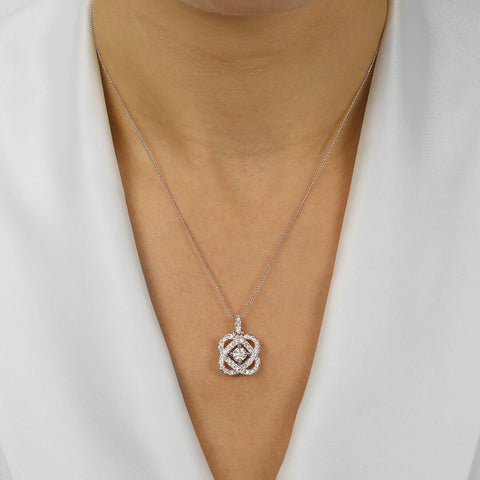 Love's Crossing Diamond Pendant (1 ctw)