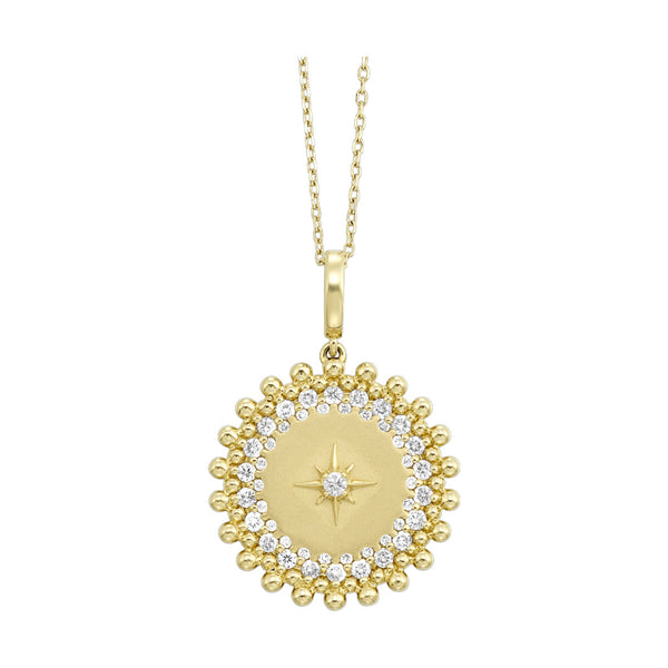 14Kt Yellow Gold Diamond 1/2Ctw Pendant