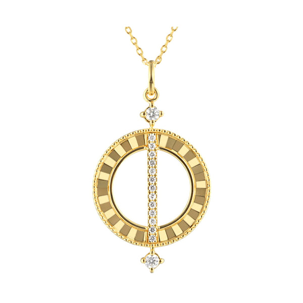 14Kt Yellow Gold Diamond 1/5Ctw Pendant