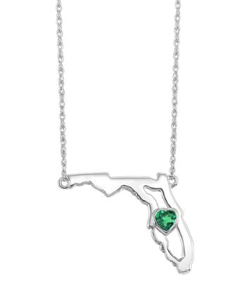 Emerald Heart of Florida Necklace
