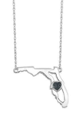 Black Onyx Heart of Florida Necklace