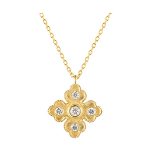 14Kt Yellow Gold Diamond 1/8Ctw Pendant