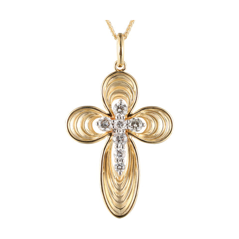 14Kt Yellow Gold Diamond 1/3Ctw Pendant