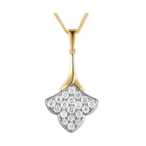 14Kt Yellow Gold Diamond 1/2Ctw Pendant