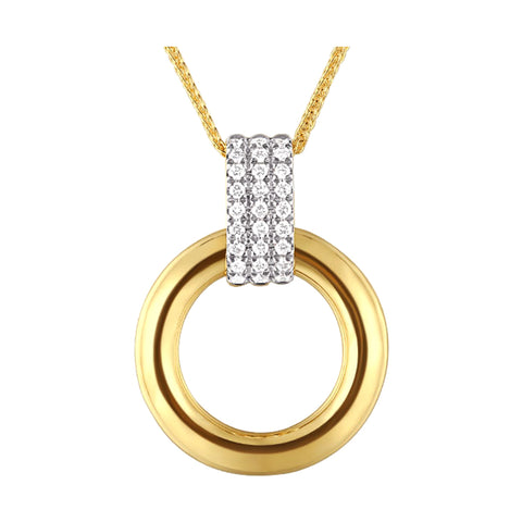 14Kt Yellow Gold Diamond 1/10Ctw Pendant