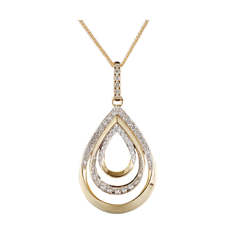 14Kt Yellow Gold Diamond 1/4Ctw Pendant