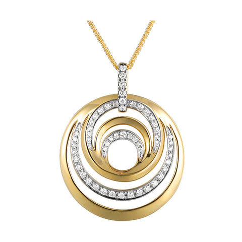 14Kt Yellow Gold Diamond 1/4Ctw Pendant