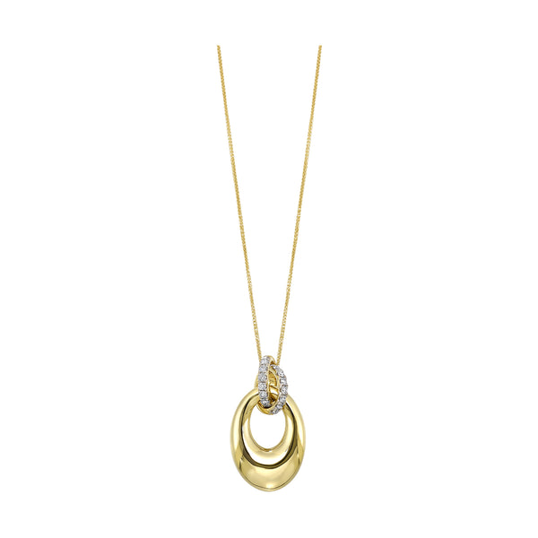 14Kt Yellow Gold Diamond 1/3Ctw Pendant