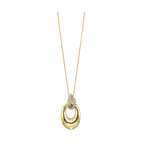 14Kt Yellow Gold Diamond 1/3Ctw Pendant