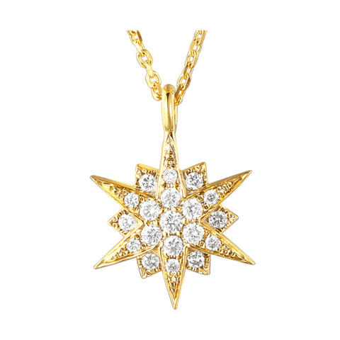 14Kt Yellow Gold Diamond 1/8Ctw Pendant