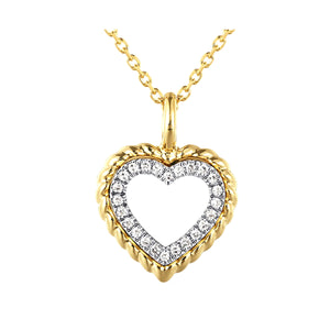 14Kt Yellow Gold Diamond 1/20Ctw Pendant