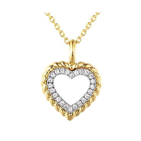 14Kt Yellow Gold Diamond 1/20Ctw Pendant