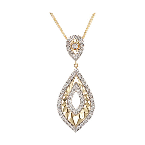 14Kt Yellow Gold Diamond 3/8Ctw Pendant