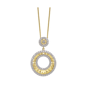 14Kt Yellow Gold Diamond 3/8Ctw Pendant