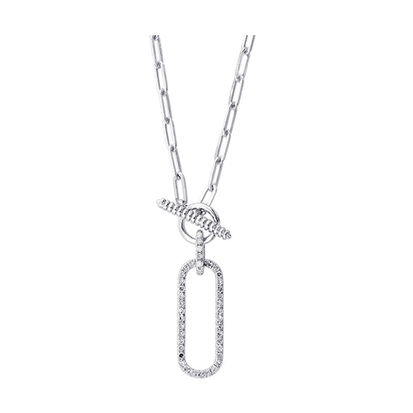 Silver Diamond 1/5Ctw Pendant