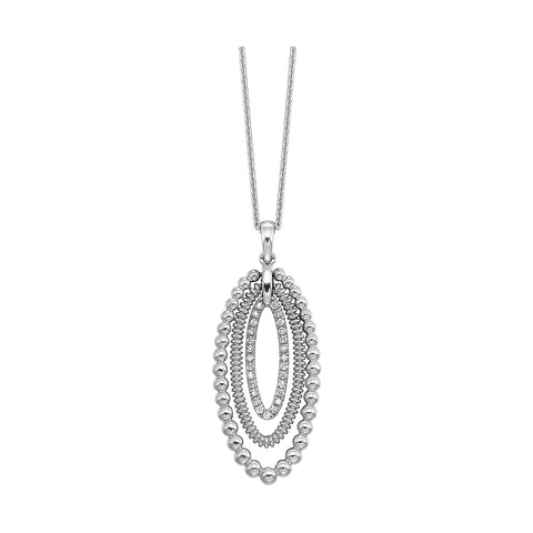 Silver Diamond 1/6Ctw Pendant