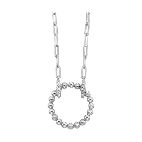 Silver Diamond 1/20Ctw Pendant