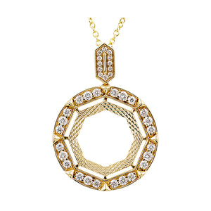 14Kt Yellow Gold Diamond 1/2Ctw Pendant