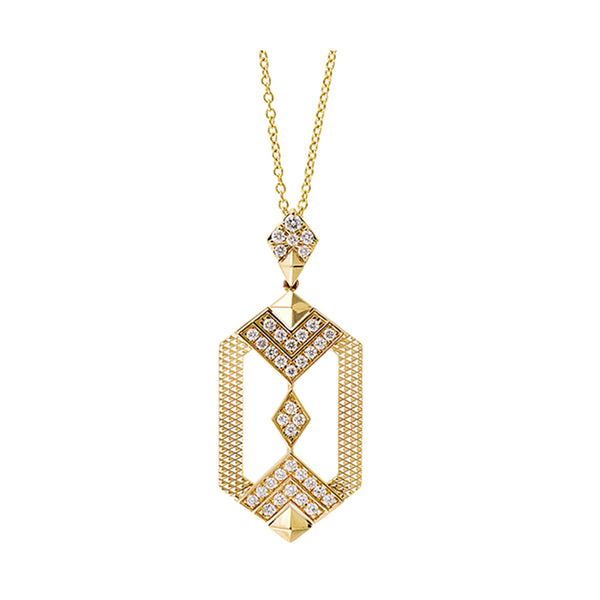 14Kt Yellow Gold Diamond 1/2Ctw Pendant