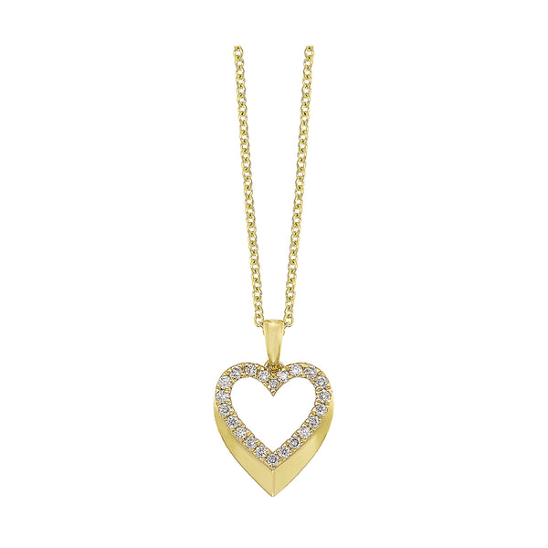 14Kt Yellow Gold Diamond 1/5Ctw Pendant