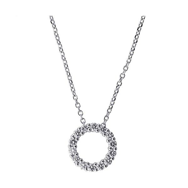 14Kt White Gold Diamond 1/3Ctw Pendant