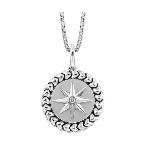 Silver Diamond Pendant