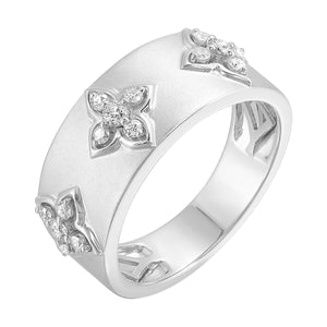 14Kt White Gold Diamond 1/4Ctw Ring