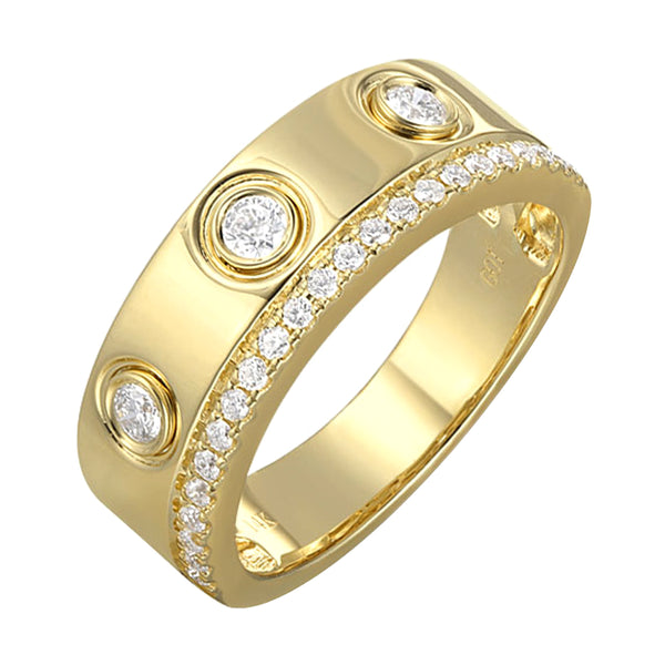 14Kt Yellow Gold Diamond 1/3Ctw Ring