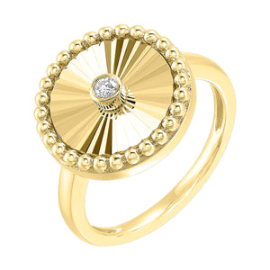 10Kt Yellow Gold Diamond 1/20Ctw Ring