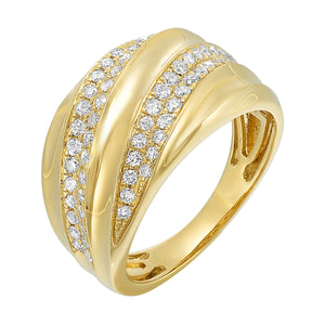 14Kt Yellow Gold Diamond 1/2Ctw Ring