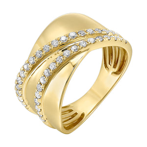 14Kt Yellow Gold Diamond 3/8Ctw Ring