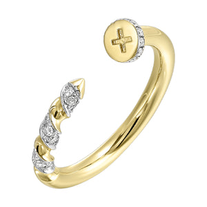 14Kt Yellow Gold Diamond 1/5Ctw Ring