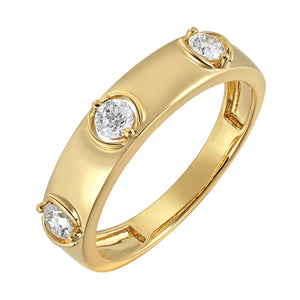 14Kt Yellow Gold Diamond 1/3Ctw Ring