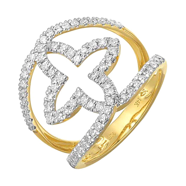 14Kt Yellow Gold Diamond 1/2Ctw Ring