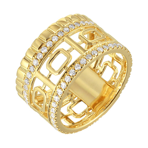 14Kt Yellow Gold Diamond 5/8Ctw Ring