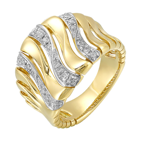 14Kt Yellow Gold Diamond 1/3Ctw Ring