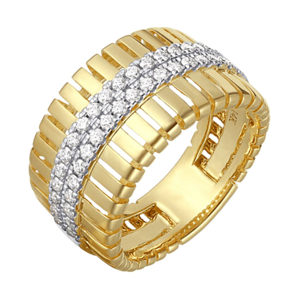 14Kt Yellow Gold Diamond 3/8Ctw Ring
