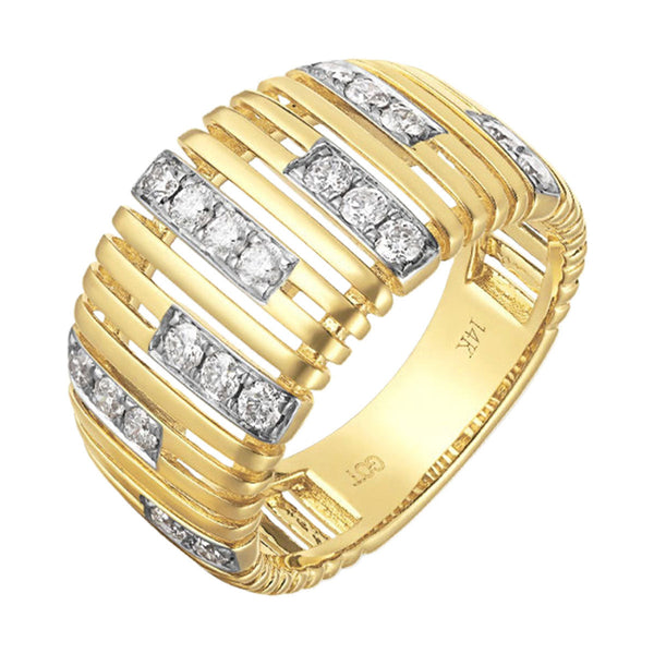 14Kt Yellow Gold Diamond 1/2Ctw Ring