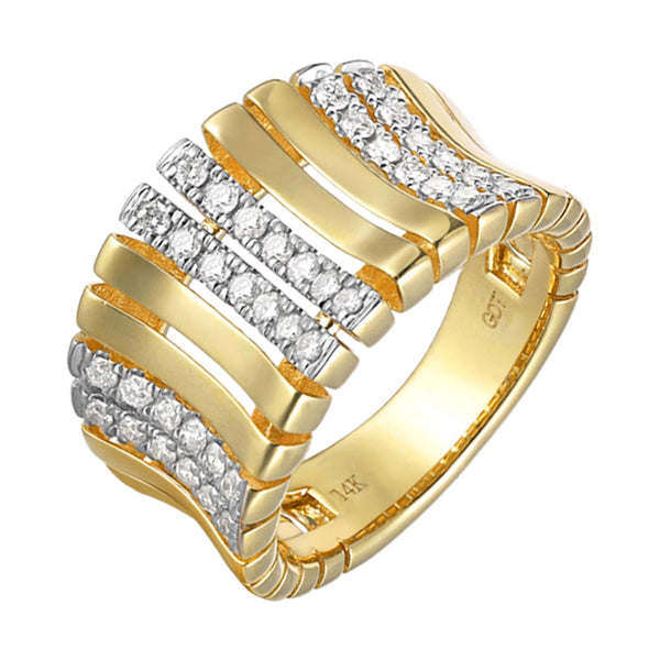 14Kt Yellow Gold Diamond 1/2Ctw Ring