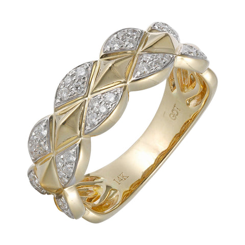 14Kt Yellow Gold Diamond 1/3Ctw Ring