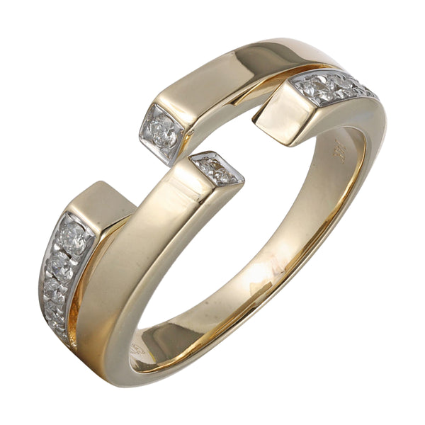 14Kt Yellow Gold Diamond 1/4Ctw Ring