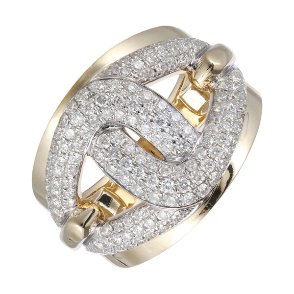 14Kt Yellow Gold Diamond 1Ctw Ring