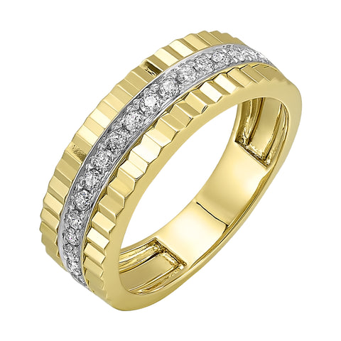 14Kt Yellow Gold Diamond 1/4Ctw Ring