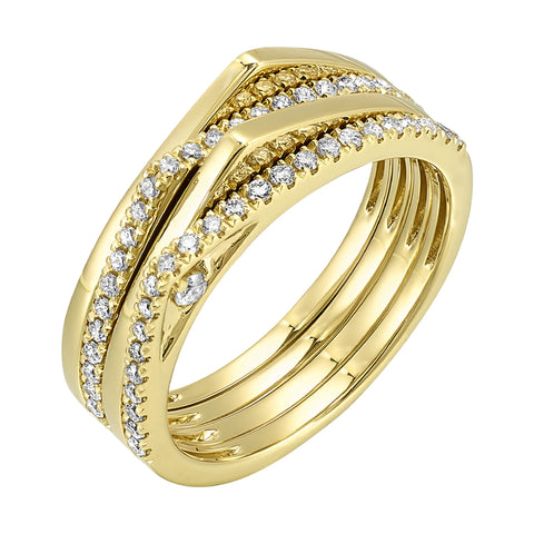 14Kt Yellow Gold Diamond 1/3Ctw Ring