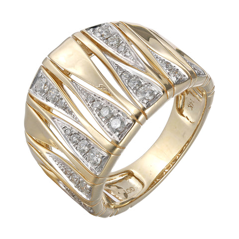 14Kt Yellow Gold Diamond 3/8Ctw Ring