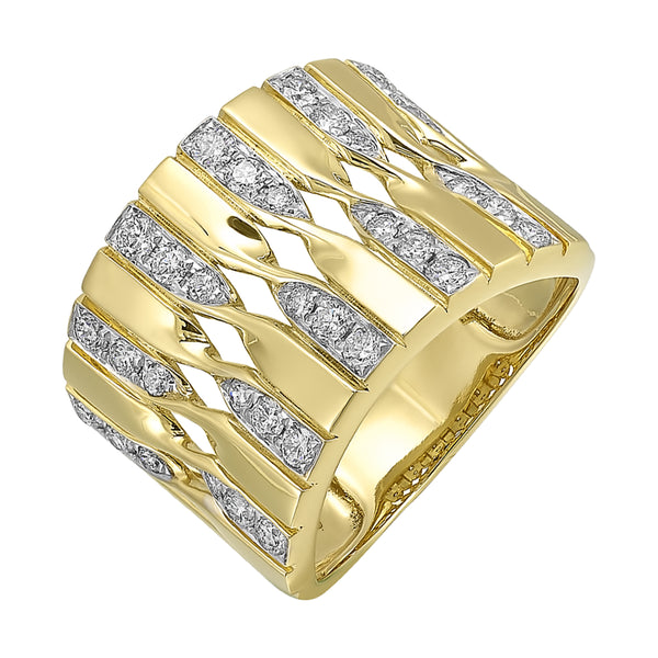 14Kt Yellow Gold Diamond 3/4Ctw Ring