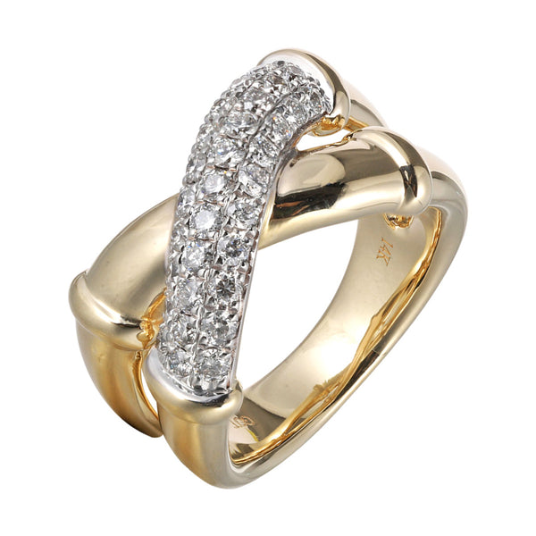 14Kt Yellow Gold Diamond 3/4Ctw Ring